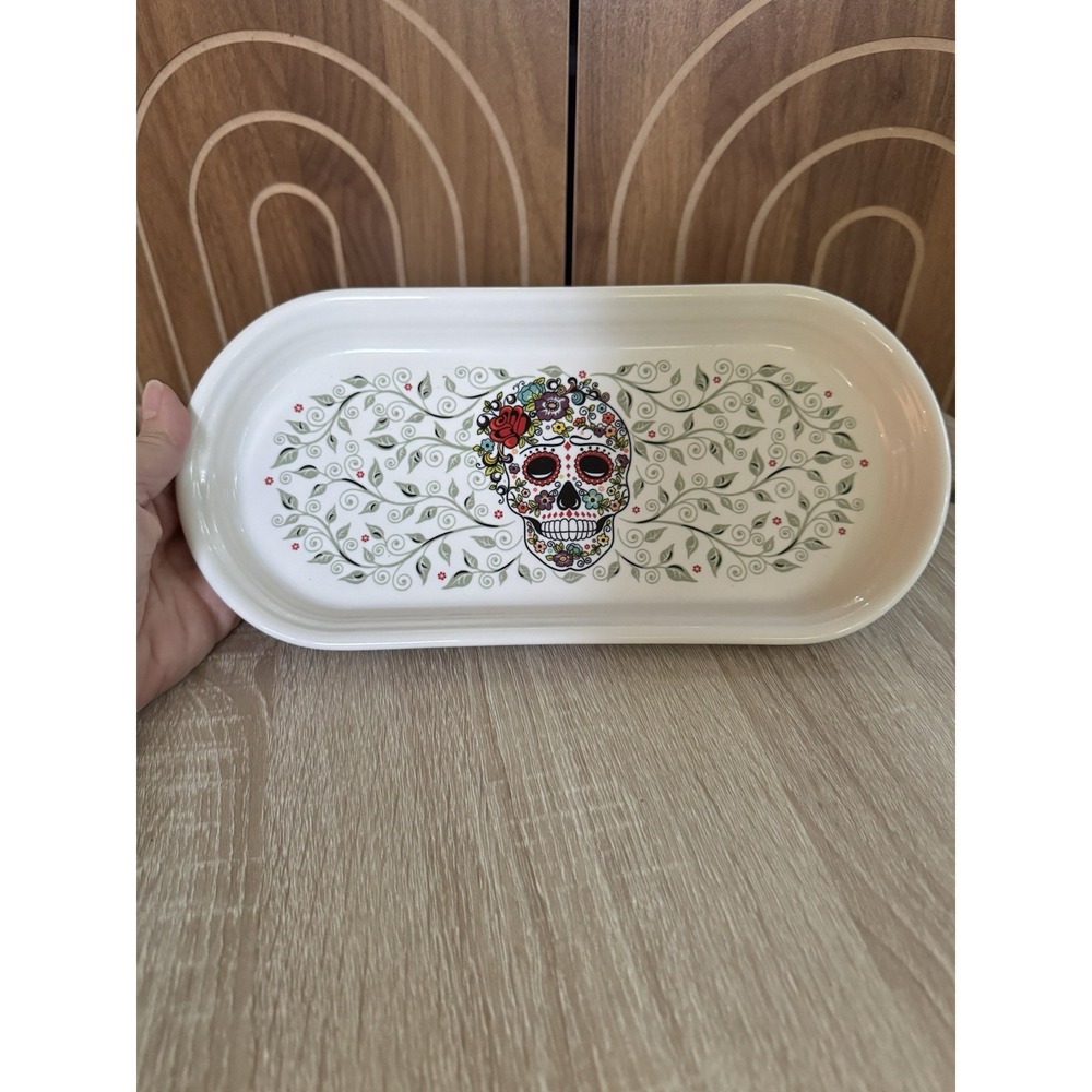 Homer Laughlin  Fiesta Skull and Vine Sugar Bread Tray 11432524